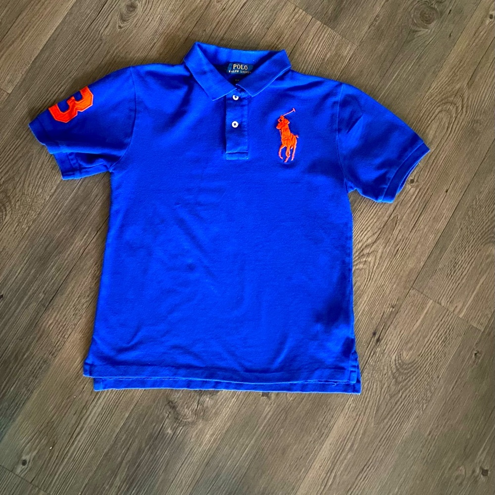 Ralph Lauren Royal blue big pony mesh polo